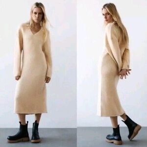 Zara collection sweater dress